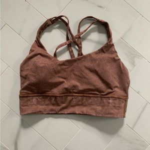 Lululemon brand new brown sports bra size 6 with cups